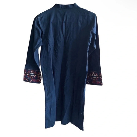 CHINYERE Indian Pakistani Embroidered Cotton Formal Kurta Dress Size S - Picture 7 of 9